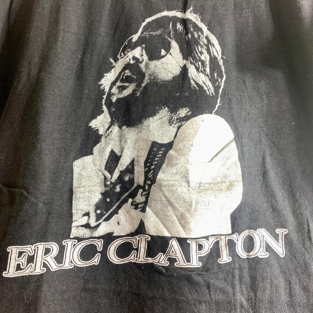 vintage 80’s ERIC CLAPTON Portrait Guitar Solo single stitch graphic tee shirt M